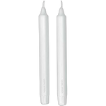 Tall White Stearin Candle Set