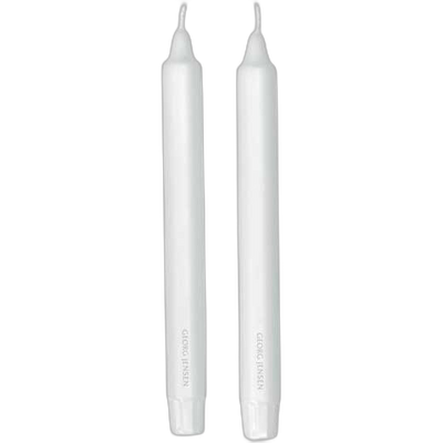 Tall White Stearin Candle Set