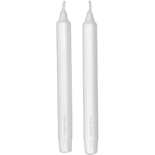 Tall White Stearin Candle Set