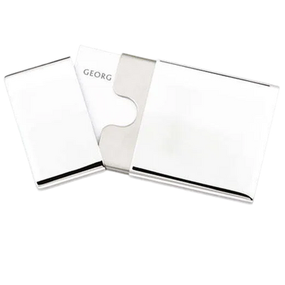 Georg Jenson stainless steel card holder.
