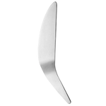 This Arne Jacobsen Matte Stainless Steel Pie Server by Georg Jensen is great for serving pies or cake slices and has a subtle finish with the matte stainless steel.