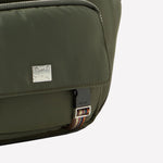 Paul Smith waistbag is made from green nylon and features the brand logo on the front.