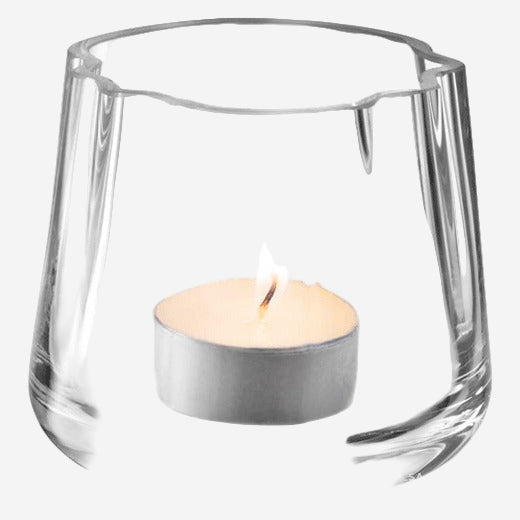 This LSA Lagoon Tealight Holder Vase has been made with mouth-blown glass. 
