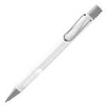 The LAMY white ballpoint pen in the Safari collection.