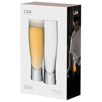 These LSA International Signature Bar 2 x Lager Glasses will be presented inside a branded box.