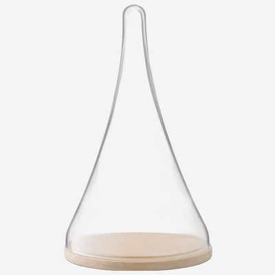 LSA International's Signature Cloche Tall Dome with Oak Base.