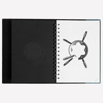 This smooth leather Montblanc envelope notebook comes with refillable pages.