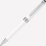 This Montblanc Meisterstück Ballpoint Pen is made from a smooth white resin.