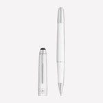 This Montblanc rollerball pen is made from a white resin material.