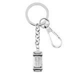 You'll find the Paul Smith signature name engraved onto the split ring and the carabiner clasp of this Silver Artist Stripe Mini Keyring.