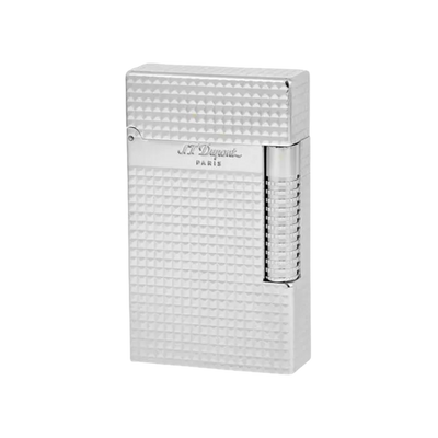 Silver Le Grand Cling Diamond Head Lighter