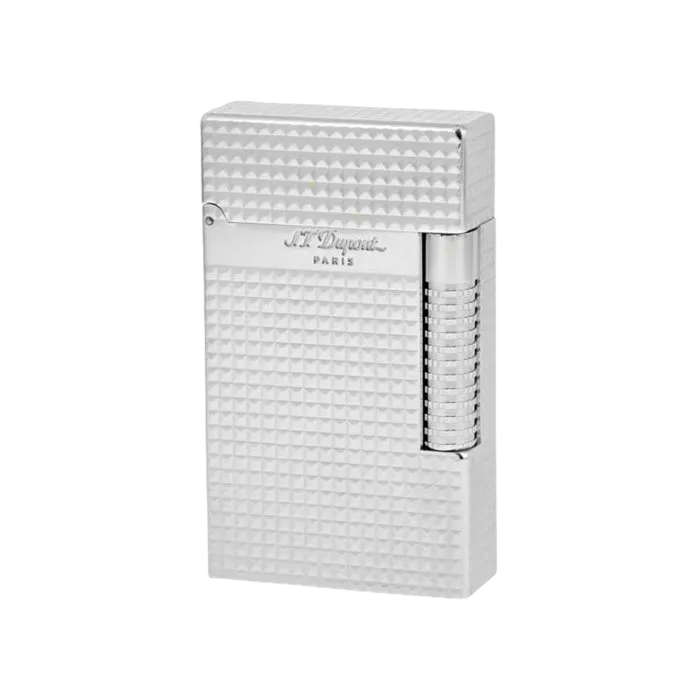 Silver Le Grand Cling Diamond Head Lighter