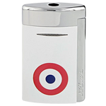 This S.T. Dupont Paris White Rosette Minijet Lighter can be engraved on once purchase.
