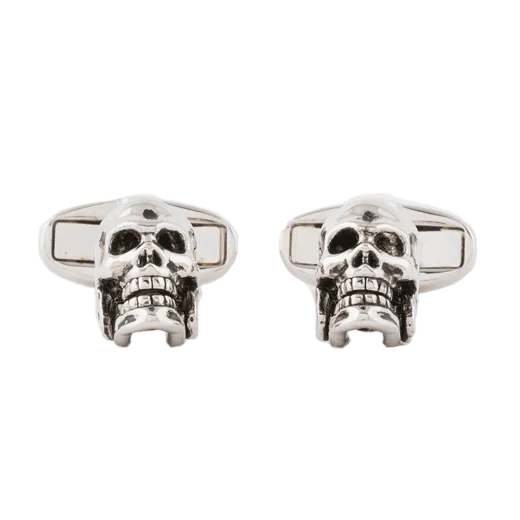 These Paul Smith Men's Skull Cufflinks come in a black presentation box.