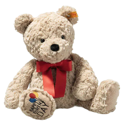 This is Soft Cuddly Friends Jimmy Birthday the Teddy Bear designed by Steiff.