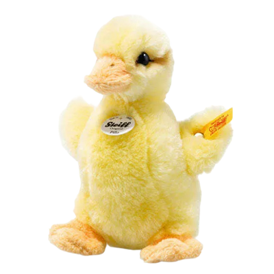 This is Pilla the Duckling designed by Steiff.