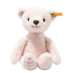 This Rose Pink My First Steiff Teddy Bear has been designed by Steiff.
