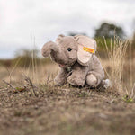 Steiff's Teddies for Tomorrow Edie the Elephant is crafted out of soft plush.