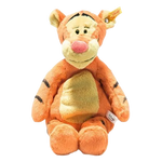 Steiff's Soft Cuddly Friends Disney Originals Tigger is made out of orange soft plush and has a snuggly feel.