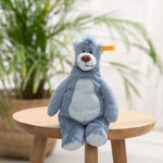 Steiff's Soft Cuddly Friends Disney Originals Baloo has the stainless steel Button in Ear for recognition with the yellow Steiff label.
