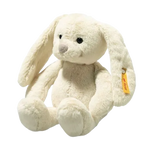 Steiff's Soft Cuddly Friends Yellow Tilda Rabbit has long floppy ears that make her a good listener.