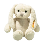 This Soft Cuddly Friends Yellow Tilda Rabbit by Steiff is made from soft plush, safety eyes, and a synthetic stuffing.