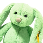 This Soft Cuddly Friends Green Tilda Rabbit makes a lovely gift for a newborn and can be sent in a Steiff gift box.