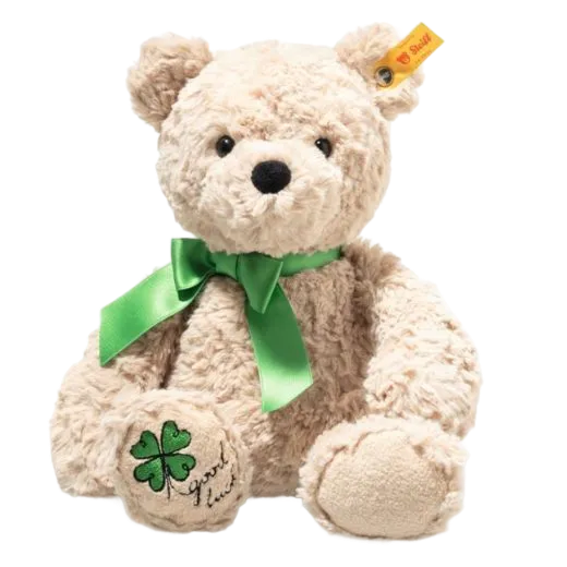 Steiff's Soft Cuddly Friends Jimmy Good Luck Teddy Bear makes a great gift for anyone who needs a little support or good luck on their side.
