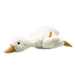 This Soft Cuddly Friends Gilda the Goose, 47cm by Steiff is made of soft plush in white and golden yellow.