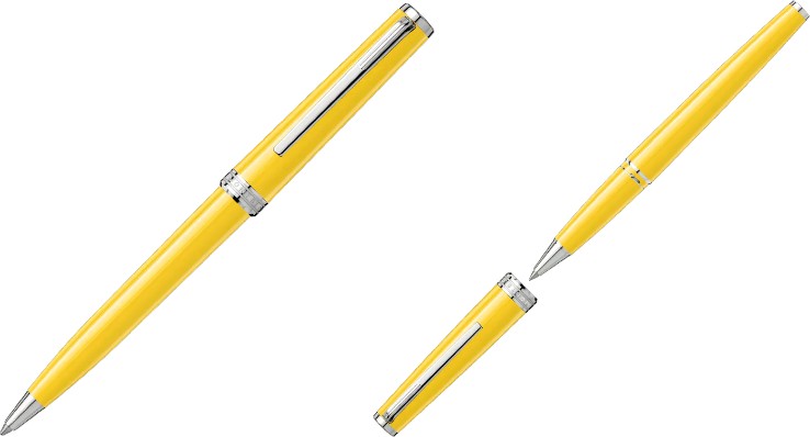 Montblanc PIX Colour of the Year Mustard Yellow Pens