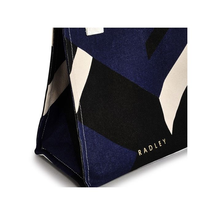 Radley Abstract Geo Evenfall Canvas Small Open Top Grab Bag