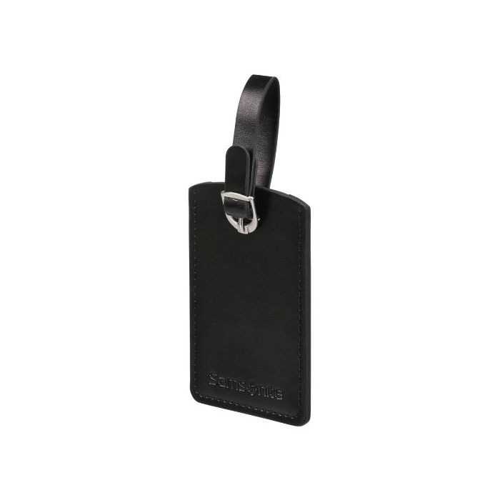 Samsonite Black PU Leather Luggage Tag x2 Wheelers Luxury Gifts
