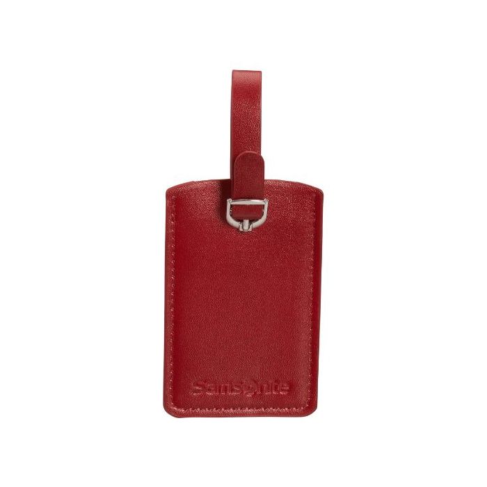 Samsonite Red PU Leather Luggage Tag x2