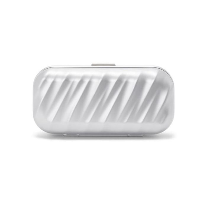 TUMI 19 Degree Aluminium Silver Sunglasses Case Wheelers Luxury Gifts