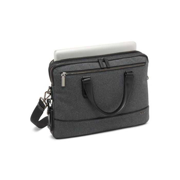 TUMI Harrison Sycamore Dark Charcoal Slim Document Case Wheelers Luxury Gifts