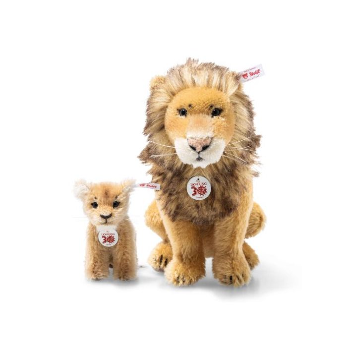 Steiff Disney Lion King Mufasa and Simba 30th Anniversary Wheelers Luxury Gifts