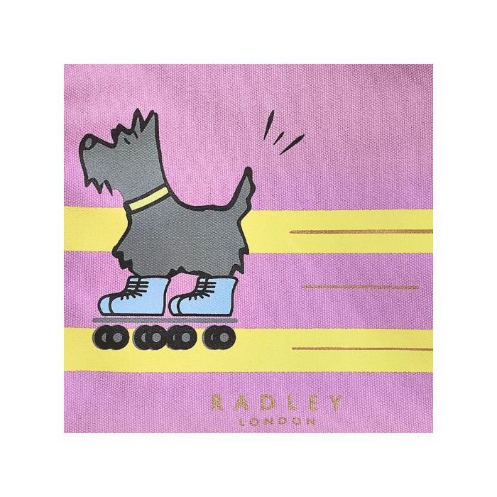 Radley Sugar Pink Get Your Skates On Small Canvas Bag Wheelers Luxury Gifts