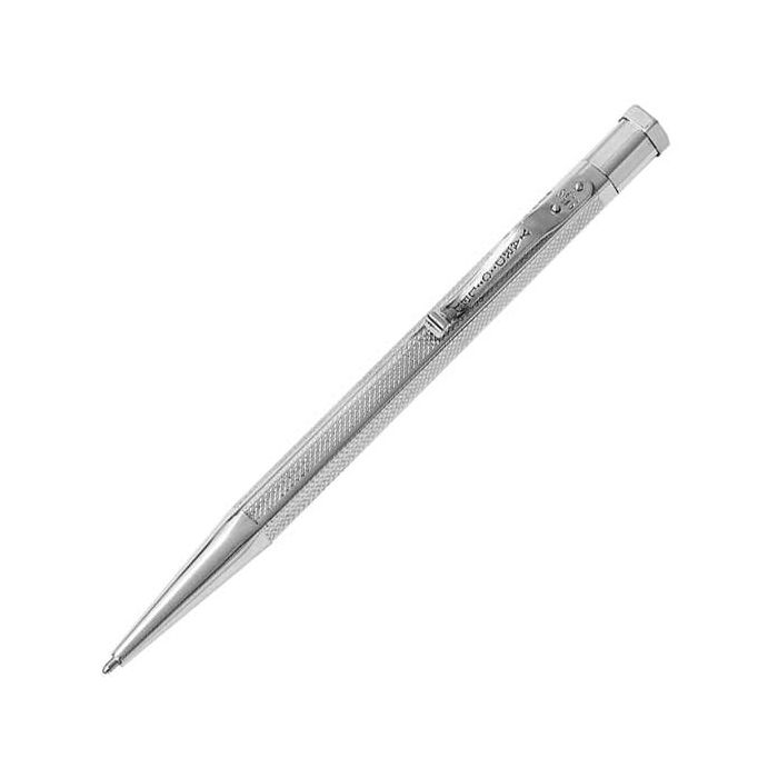Yard-O-Led Diplomat Hexagonal Silver Barley Ballpoint Pen | Wheelers Luxury  Gifts