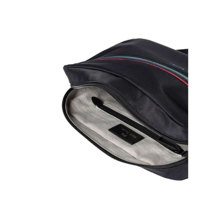 Paul Smith Sports Stripe Black Nylon Cross Body Bag