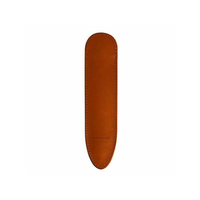 Montblanc Meisterstuck 1 Pen Sleeve in Rust Leather Wheelers Luxury Gifts