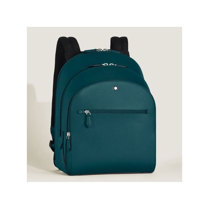 Montblanc Sartorial Cyprus Blue Medium Backpack 3 Compartments Wheelers Luxury Gifts