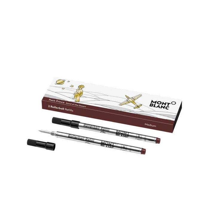 Montblanc Le Petit Prince Sand of the Desert Brown Rollerball Refills M Wheelers Luxury Gifts