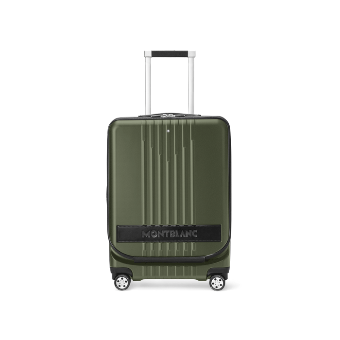 Montblanc MY4810 Clay Green Cabin Trolley with Front Pocket Wheelers Luxury Gifts