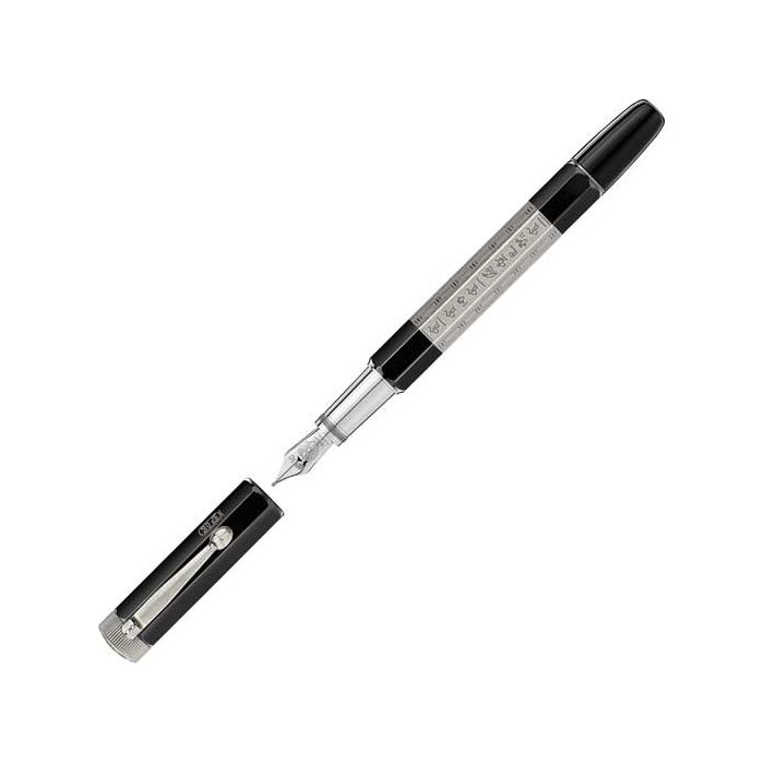 Montblanc Heritage Egyptomania Doue Silver Fountain Pen Wheelers Luxury Gifts