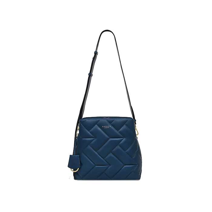 Radley Dukes Place Deep Sea Blue Quilted Cross Body Bag Wheelers Luxury Gifts