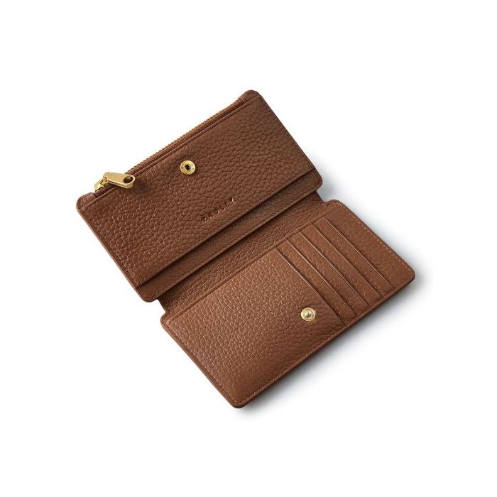Radley Mountain Wanderers Saddle Brown Medium Bifold Purse Wheelers Luxury Gifts
