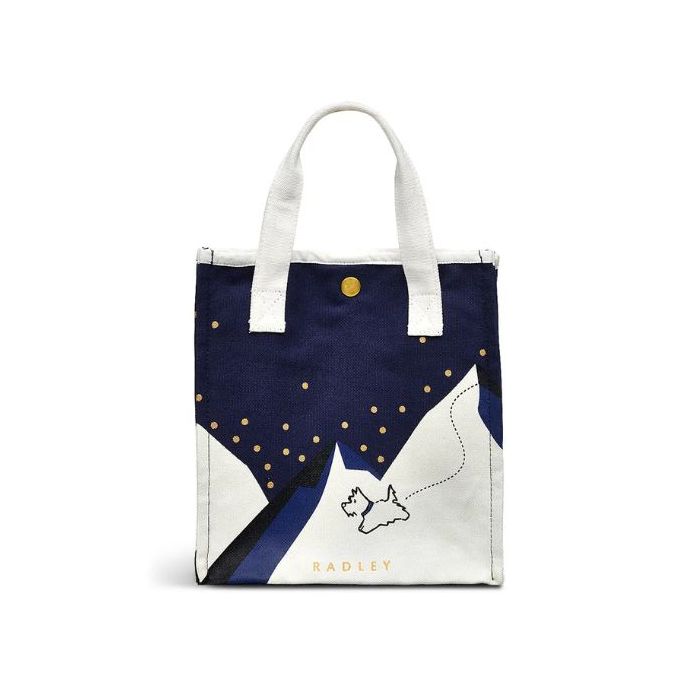 Radley Mountain Wanderers Evenfall Blue Small Canvas Grab Bag Wheelers Luxury Gifts