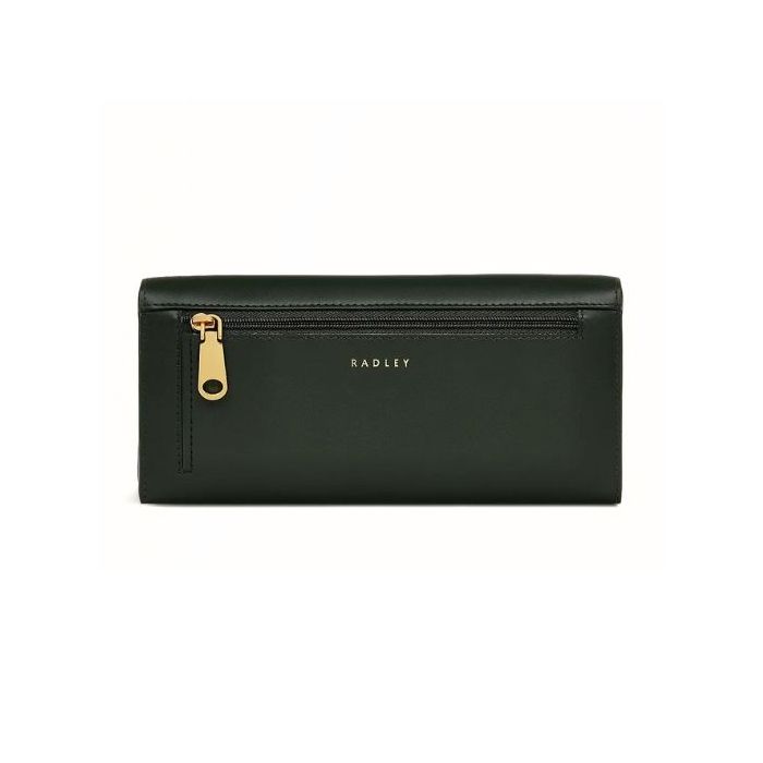 Radley Heritage Dog Outline Racing Green Flapover Matinee Purse Wheelers Luxury Gifts