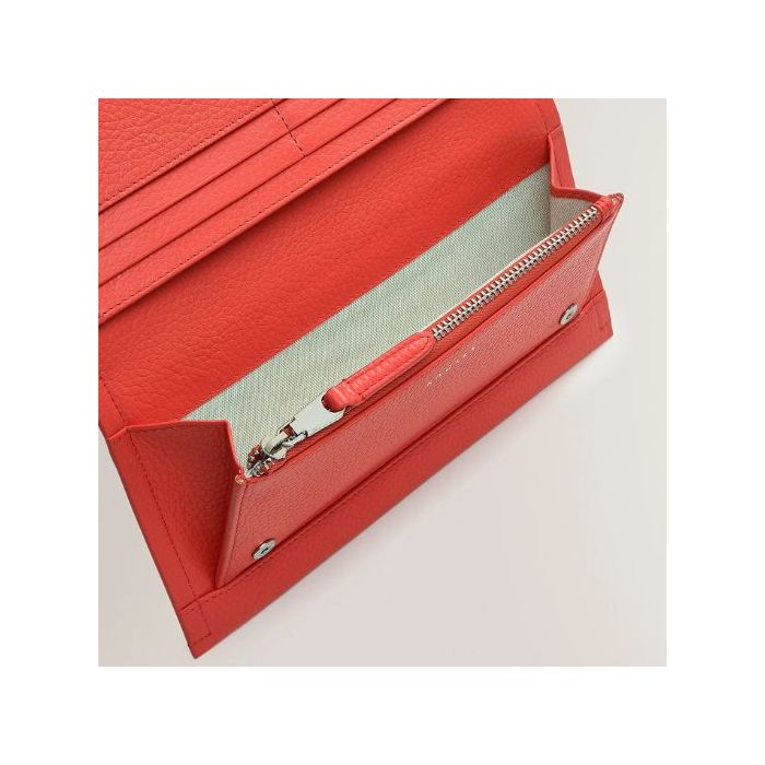 Radley Oak Street Lava Red Flapover Large Purse Wheelers Luxury Gifts