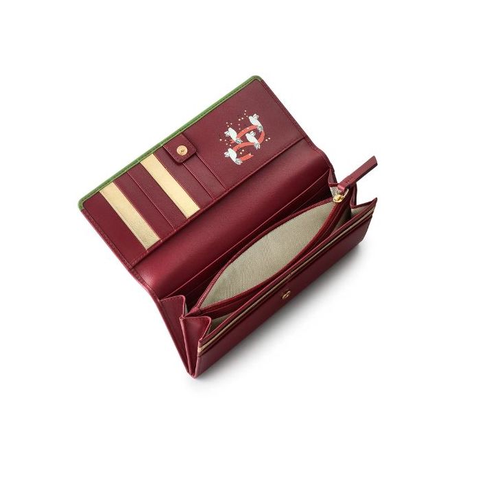 Radley 12 Days of Christmas Large Matinee Cranberry Red Purse Wheelers Luxury Gifts